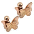 New Butterfly Earrings Rose Gold Color Stainless Steel Stud Earrings for Women butterfly earings