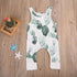 New Infant Baby Girl Boy Cactus Printed Romper Sleeveless Jumpsuit Playsuit Outfit For Girls And Boys In Modern Style