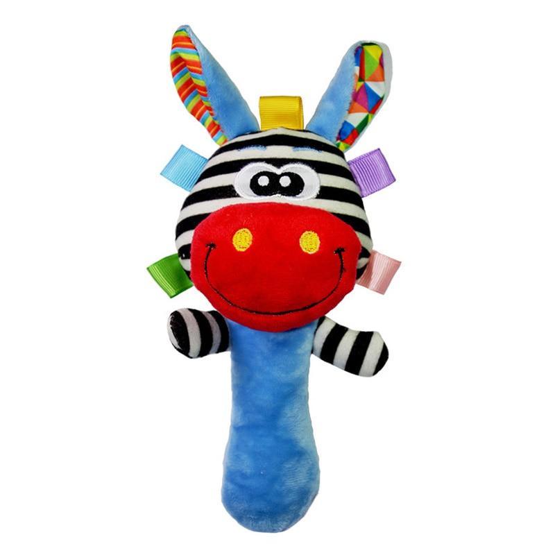 Newborn Baby Toys 0-12 Months Cartoon Baby Plush Rattle Mobile Bell Toy Infant Toddler Early Educational Toys For Kids