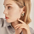 Modern Retro New Trend Flashbuy Gold Alloy Drop Earrings For Women  In Simple Exaggeration Elegant Style