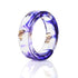 Handmade Luxury Nature Ring with 8 Colors High Quality Gold Foil Paper Inside Transparent Resin Rings for Women and Men