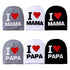 Baby " I Love mama , i love papa"  Cap Children Cap Kids Solid Baby Beanie Hat Fashion Ears Straw In Modern New Design