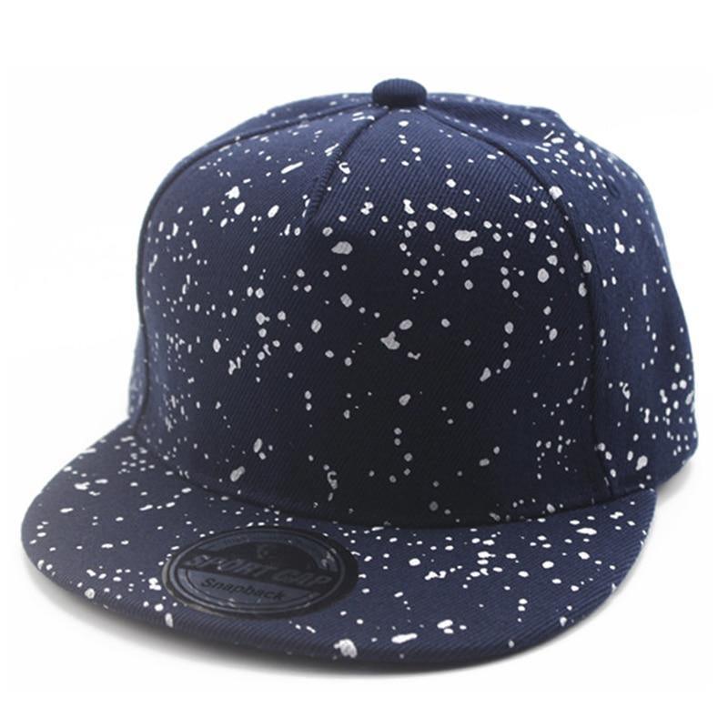 Luxury Shiny Children Snapback Hip Hop Snowflake Fashion Running Baseball Cap for Boys and Girls Modern Baby Caps