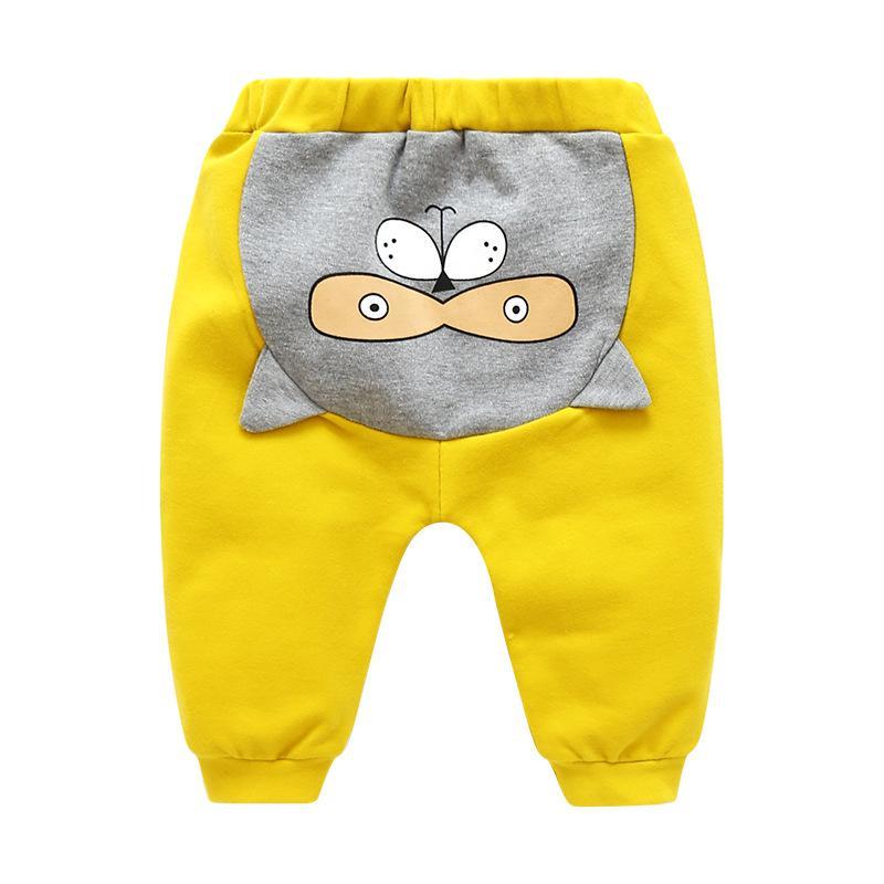 Modern Baby Boys Girls Cartoon Pants Spring High Waist Guard Belly Trousers Print Bottoms In Interesting Style For Girls And Boys