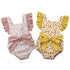 Luxury Modern Toddler Baby Girls Ruffles Romper Infant Newborn Baby Bow Jumpsuit Summer Flower Baby Girls Clothes Baby Costumes