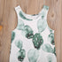 New Infant Baby Girl Boy Cactus Printed Romper Sleeveless Jumpsuit Playsuit Outfit For Girls And Boys In Modern Style