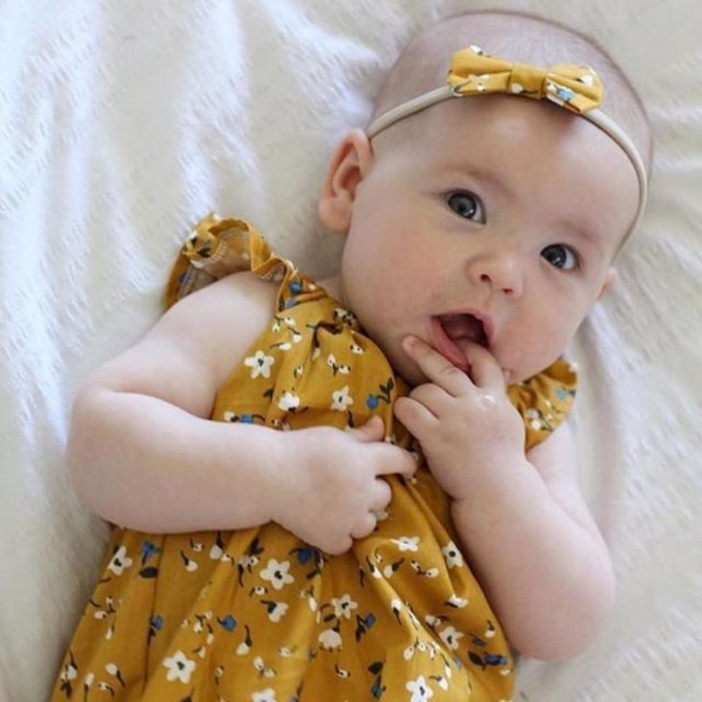 Newborn Infant Baby Girl Clothes Sleeveless Floral Bodysuit Headband 2PCS Jumpsuit Playsuit Outfit Dress For Girls