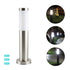 Solar Luxury LED Stainless Steel Lamp For Yard Garden Pathway Doorway Lawn Courtyard Outdoor Luxury Lamp