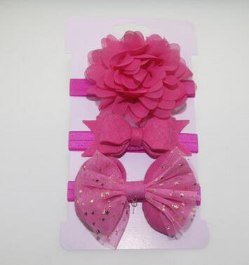 Handmade Vintage Retro Baby Elastic flower Headband Bowknot Hairband Toddler Infants For Baby