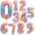 Luxury Big Modern 32inch Number Foil Helium Balloons For Birthday Party and Celebrations Modern Decoration