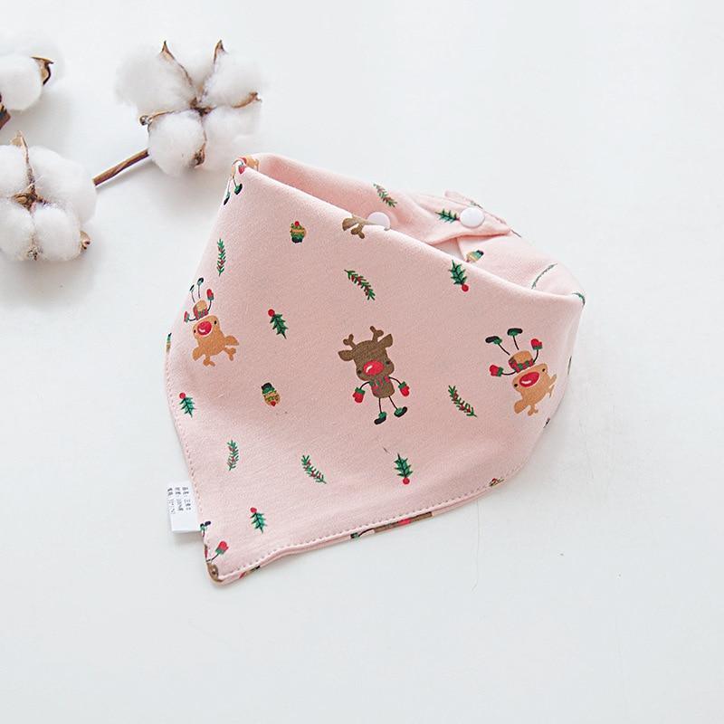 Cotton Cartoon Bandana Feeding Saliva Towel Waterproof Bibs For Baby Burp Accessory Adjustable Button Durable Baby Towels