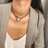 Punk Choker Necklace Hip Hop Jewelry Trendy Iron Thick Chain Circle Necklace Women Neck Accessories