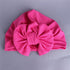 Newborn Baby Kids Boys Girls Soft Turban Cap Beanie Solid Bow Knot Wrap Cap For Baby