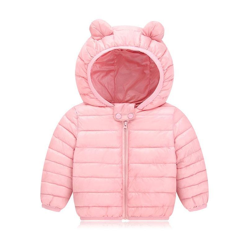 Modern Winter Padded Jacket For Baby Boys Girls  Kids Warm Outerwear Coat For Baby Jacket Newborn Clothes With Bear Ears Design