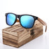 Luxury Handmade Polarized Handmade Bamboo Wood Universal Sunglasses In Zebra Wood Style  Vintage Wooden Frame Male Driving Sun Glasses Shades Gafas With Box and UV400Protection