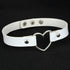 New Fashion Women Men Cool Punk Goth  Heart-Shape Leather Collar Choker Necklace Jewelry Accessories