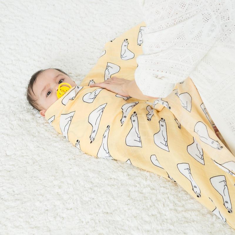 Newborn Swaddle Baby Multi-use  Bamboo Cotton Blanket Infant  Newborn Baby Wrap Blanket For Girls And Boys