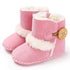 Fashion Comfortable Newborn Kid Baby Girl Boy Cute Snow Shoes Winter Warm Soft Boots Solid Cotton