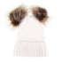 Fashion Parent-child Caps Cute Infant Baby Pom Pom Cap Winter Double Fur Ball Hat Baby Mom Warm Knitted Hat