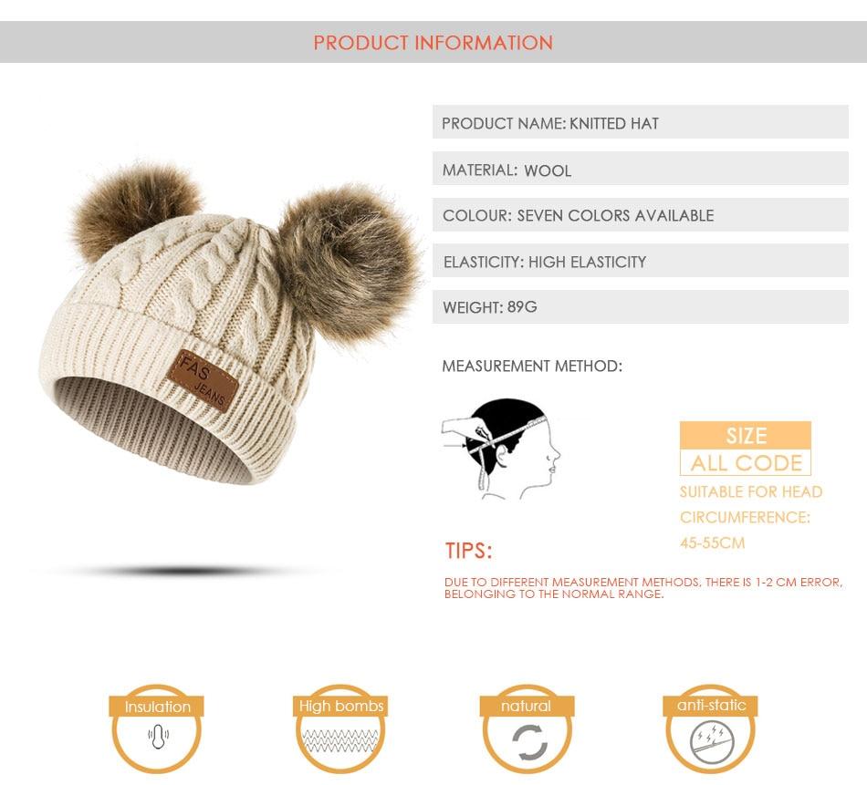 Luxury Baby Hat Pompon Hat Knitted Cute Cap For Girls & Boys Casual Solid Color Girls Baby Style In Great New Modern Trend Design