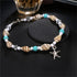 Starfish Handmade Brecelets Shell Beads Starfish Anklets for Women Leg Bracelet Handmade Bohemian Foot Chain