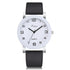 Woman's Watch Fashion Simple White Quartz Wristwatches Sport Leather Band Casual Ladies Watches For Women and Girls