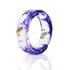 Handmade Luxury Nature Ring with 8 Colors High Quality Gold Foil Paper Inside Transparent Resin Rings for Women and Men