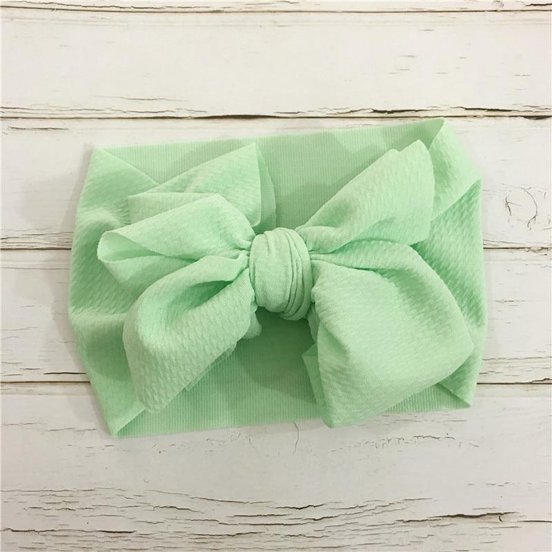 Modern retro Vintage Baby and Mom Textured Headwrap Pre-tied Turban Headband Bow Super Soft and Stretchy Hair Bows Kids Accessories for Girls and Moms