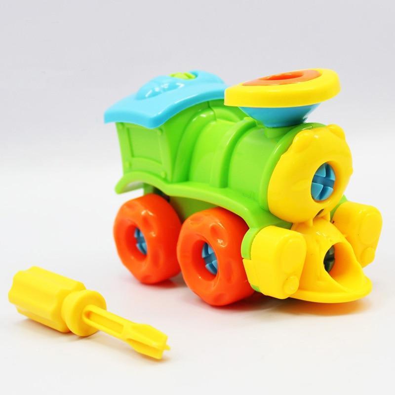 Early Learning Education Screw Nut Group Installed Plastic 3d Puzzle Disassembly Motorcycle Kids Toys for Children Jigsaw