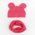 Baby Hat Cotton Ear Cap For Boys And Girls Winter Hat Scarf Set Children Boys Cap Scarf