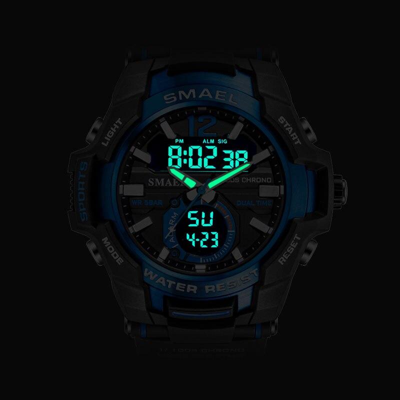 New Modern Luxury Sport Watch For Men Fashion Casual Alarm Clock 50M Waterproof In Military Chrono Dual Display Style Wristwatches Relogio Masculino