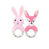 Modern Luxury Baby Rattle Toys Rabbit Plush Baby Cartoon Bed Toys for Newborn Educational Toy Rabbit Bear Hand Bells For Kids and Baby