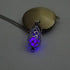 Modern Amazing Moon Glowing Necklace Gem Charm Elegant Jewelry Silver Plated Women Halloween Pendant Hollow Luminous Stone Pendant Perfect Necklace Gifts