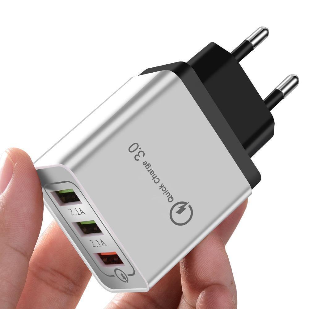 Fast Modern USB Charger Quick Charge 3.0 Wall Portable Mobile Phone Powerful Charger