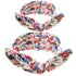 Mother & Baby Headbands Print Floral Elastic Hair Bands Parent-Child Hair Accessories Bow For Baby Girls Bow in Modern Design