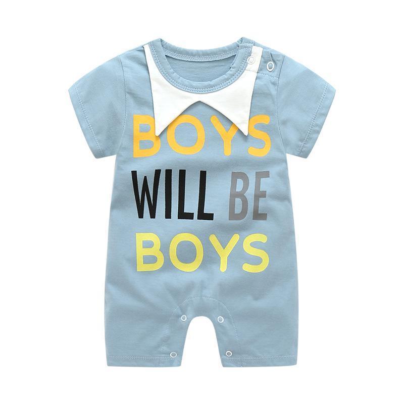 Summer Short Sleeved Girls Dress Baby Romper Cotton Newborn Body Suit Baby Pajama Boys Rompers