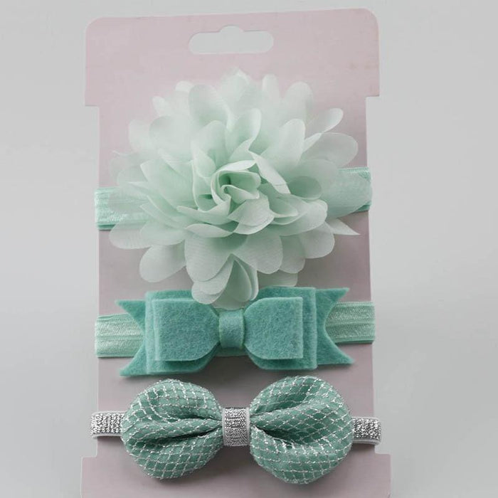 Luxury Modern Baby Headband Crown Flower Bows Hairband Baby Girl Headbands Newborn Hair Accessories Elastic Baby Hair Band