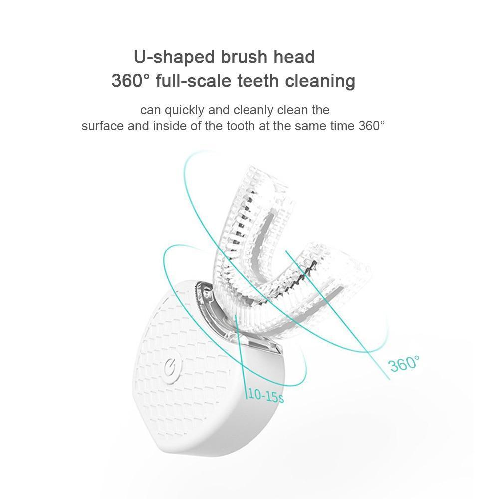 Teethbrush Whitening V-White 360° Ultrasonic Electric Toothbrush Sonic Toothbrush for Adults | 2021 Model | Rechargeable Portable Automatic LED light Infrared Protecting for Gums IPX7 Waterproof Hands Free