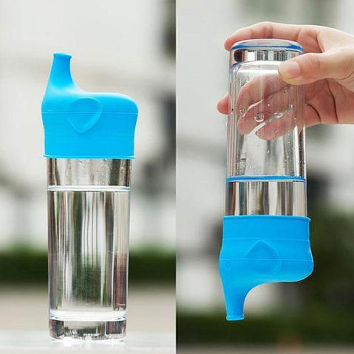 Durable Animal Shape Strong Suction Nozzle Bottle Cover Mouth Cup Drink Bottle Spill-proof Caps For Children Easy Baby Grip