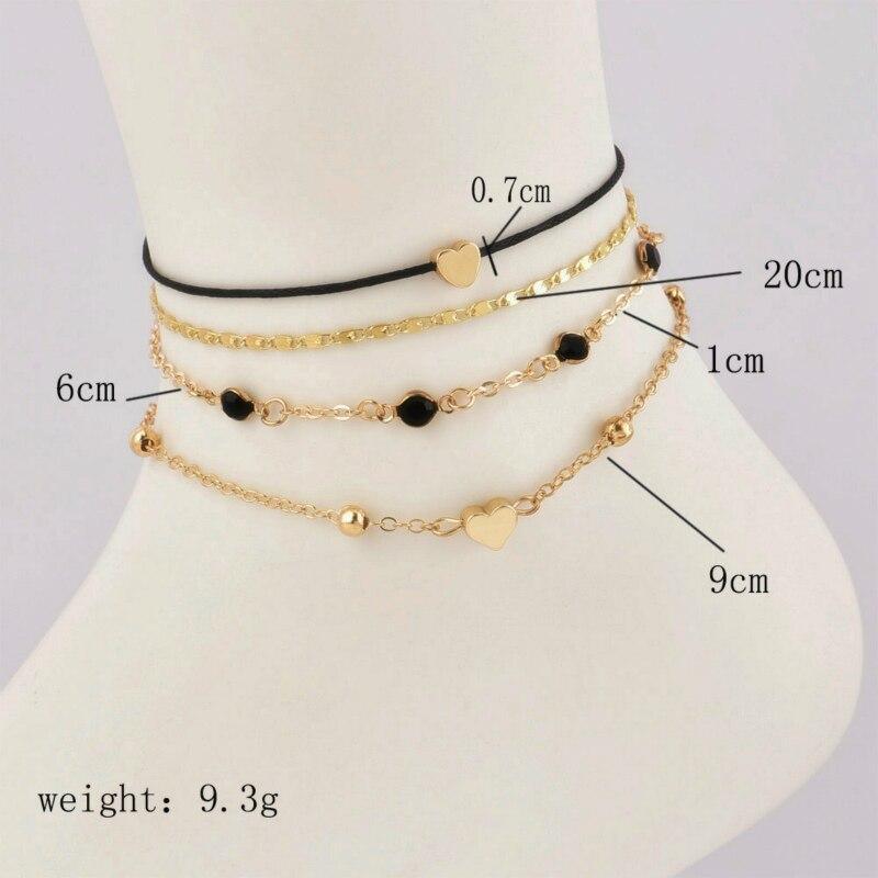 Anklet Handmade Popular Female Anklets Multilayer Brecelets Combination Fashion Luxury Style of Brecelets For Women