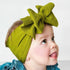 Adjustable Big Bow Headwrap  Top Knot Headbands Over Sized Bow Hair Turban for Newborn Girl