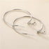 Big Circle Gold and Silver Luxury Woman 40mm 60mm 70mm 80mm Exaggerate Big Smooth Circle Hoop Earrings In Elegant Style