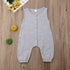 Solid Color Sleeveless Cotton Romper Jumpsuit Playsuit Outfits for Newborn Baby Boy/Girl In Classic Design