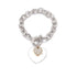 Gold Love Heart Charm Bracelets For Women Accessories Silver Color Link Chain Bracelets & Bangles Trendy Jewelry Design