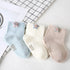 3 Pairs  Cartoon Candy Color Cotton Fashion Elastic Band Socks For Newborn Boys And Girls