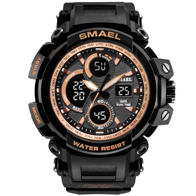 Modern Sport  Waterproof 50M Men Watches With LED Digital Display In Military Armi Relogio Masculino Style