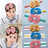 Bog Bow Infant Headband Newborn Toddler Baby Girl Boy Headwear Solid Bowknot Soft Turban Knot Hairband For Girls