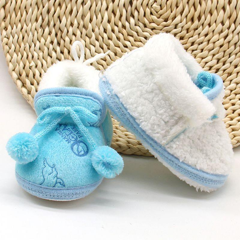 Unisex Winter Sweet Newborn Soft Baby Girls Princess Boots First Walkers Soft Infant Toddler Kids Girl Footwear Shoes