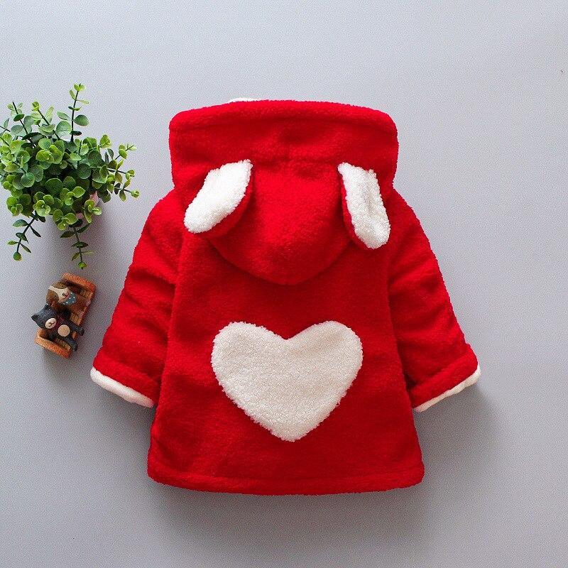 Baby Girls Winter Coats Newborn Baby Thick Velvet Outerwear For  Toddler Hoodies For Girls With Heart Print Design For Girls And Babies