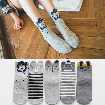 5pairs 100% Cotton Unisex Baby Socks for Girls&boys Children Soft Winter Cute Cartoon Socks Set For Baby